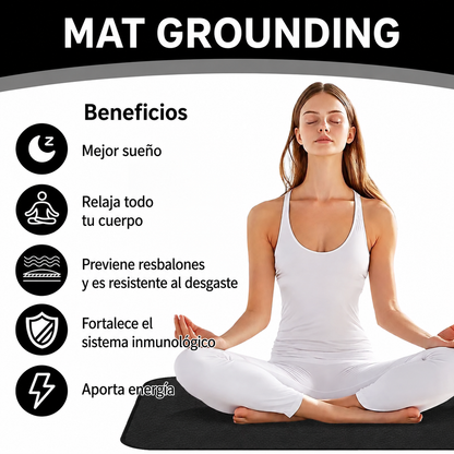 Mat Grounding (conexión a tierra) Bienestar Natural en Casa (5 tamaños)