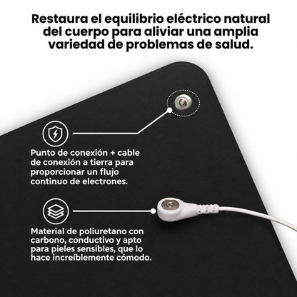 Mat Grounding (conexión a tierra) Bienestar Natural en Casa (5 tamaños)