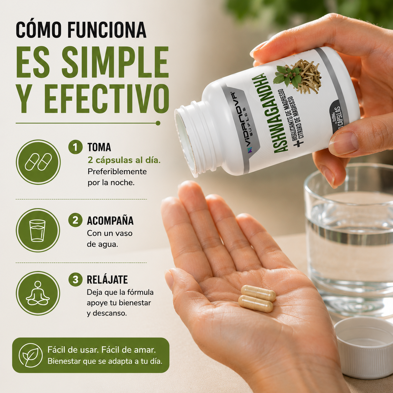 PACK X3 Ashwagandha + Magnesio 1000mg™ Energia, Estres y Descanso