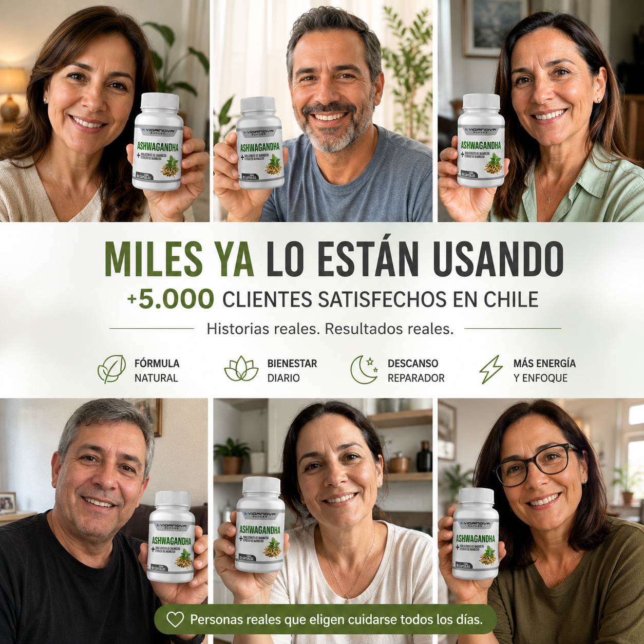 PACK X3 Ashwagandha + Magnesio 1000mg™ Energia, Estres y Descanso